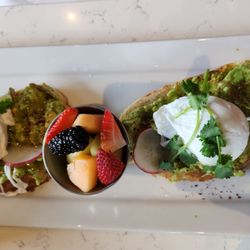 Avocado Toast for $22.00 in 2025.  It's sweetened with honey.