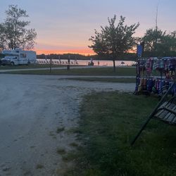 Nature's Chain of Lakes Campground - Sunset on the lake!