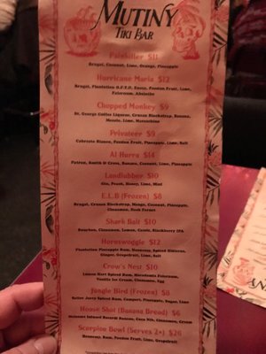 Menu photo 8 Mutiny Tiki Bar Detroit, MI Menu photo 8 Mutiny Tiki Bar Detroit, MI