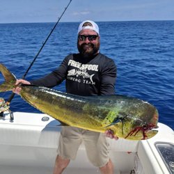 Salt Fever Guide Service - One of the many bull dolphin caught on the Born 2 Run