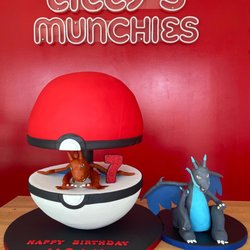 Lilly's Munchies - Pokemon ball cake
