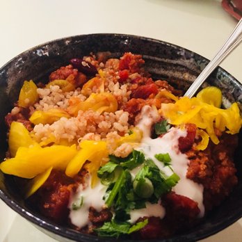 Le Botaniste - Chili carne - little sour but very good - Wine Bars Near Me - New York, New York Le Botaniste - Chili carne - little sour but very good - Wine Bars Near Me - New York, New York