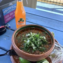 Birra Ramen, and a Mandarin Jarritos...