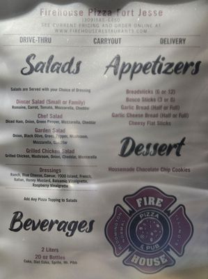 Menu photo 1 Firehouse Pizza Ft Jesse Normal, IL