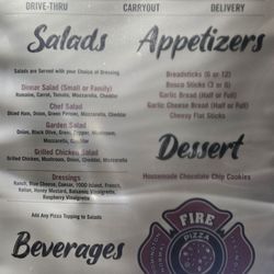 Firehouse Pizza Ft Jesse - Menu (2025) - Appetizers