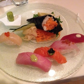 Blue Wazabi - Assorted Sushi and Spicy Yellowtail Handroll - Japanese Near Me - Madison, New Jersey