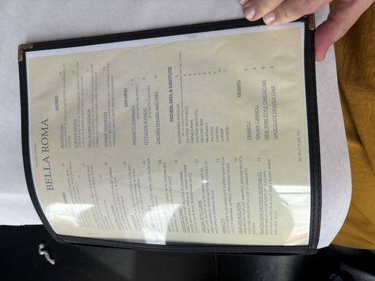 Menu photo 2 Bella Roma Jeffersonville, IN