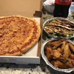 Family combo with chicken Ceaser salad. Perfect