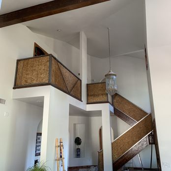 First Impression Ironworks - Temporary railing while our iron was being made. - Fences & Gates Near Me - Gilbert, Arizona