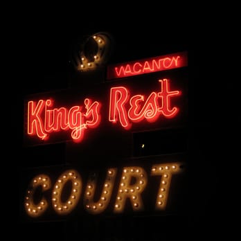 King's Rest Court - sign at night - Hotels Near Me - Santa Fe, New Mexico King's Rest Court - sign at night - Hotels Near Me - Santa Fe, New Mexico