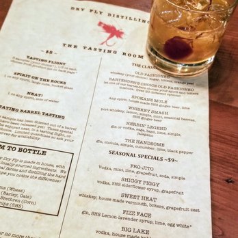 Dry Fly Distilling - Old Fashioned & Menu - Distilleries Near Me - Spokane, Washington