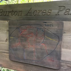 Burton Acres Park - Map?? These signs were posted along the major turns but there are numerous, numerous, other turns throughout with NO signs at all.
