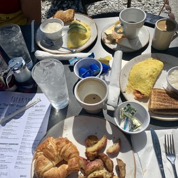 Clear Sky Cafe - Fried Chicken Croissant Lobster omelette - New American Near Me - Clearwater, Florida
