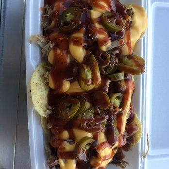 Newman's Firehouse BBQ - Pulled pork nachos yummy - Food Trucks Near Me Newman's Firehouse BBQ - Pulled pork nachos yummy - Food Trucks Near Me