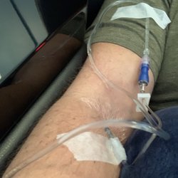 Prime IV Hydration & Wellness - Apex - Getting my infusion while sitting in a ridiculous massage chair!