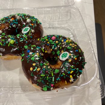 The Southern Creamery - Chocolate glaze st patty donut. - Coffee & Tea Near Me - Fairmount, Georgia The Southern Creamery - Chocolate glaze st patty donut. - Coffee & Tea Near Me - Fairmount, Georgia
