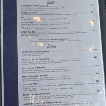 Wildberry - Dinner menu - Desserts Near Me - Brooklyn, New York