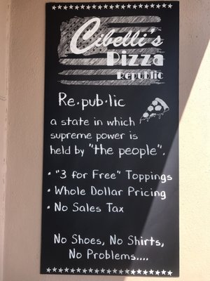 Menu photo 2 Cibelli's Pizza Satellite Beach, FL Menu photo 2 Cibelli's Pizza Satellite Beach, FL