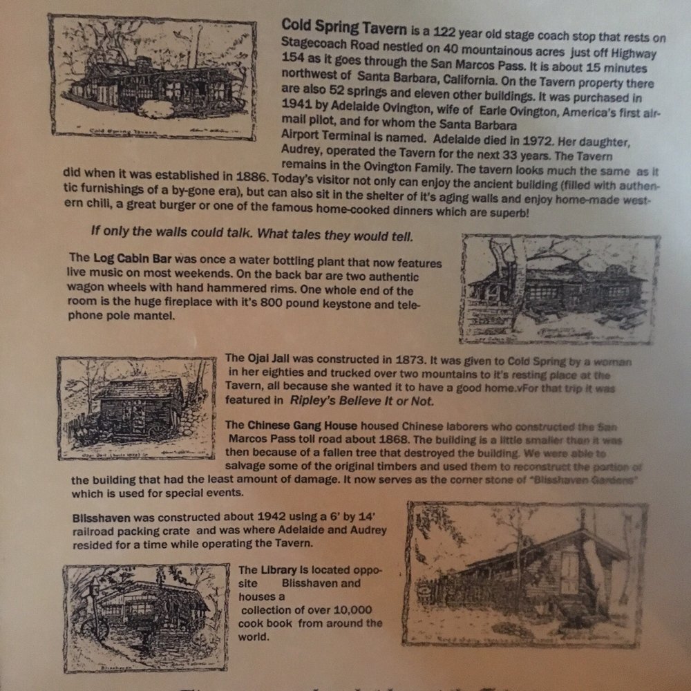 Cold Spring Tavern - History! - American Near Me - Santa Barbara, California Cold Spring Tavern - History! - American Near Me - Santa Barbara, California
