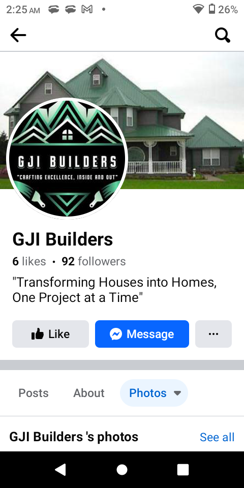 Slide of GJI Builders