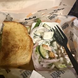 Habit Burger & Grill - 1/2 California sour dough cheeseburger and green salad. $10.00 with a 16oz drink.