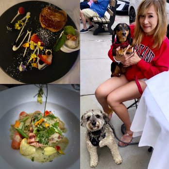 Basilic Restaurant - Grilled Wild King Salmon - Fish of the day and Tarte Tatin for dessert. - French Near Me - Newport Beach, California Basilic Restaurant - Grilled Wild King Salmon - Fish of the day and Tarte Tatin for dessert. - French Near Me - Newport Beach, California