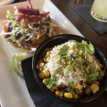 Taco Guild - Coconut Shrimp Taco with Street Corn - Bars Near Me - Phoenix, Arizona