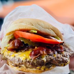 Tops Choice Hamburgers - LOVE! Moi Tops bacon double cheeseburger!!! Out of this world delicious! :)...
