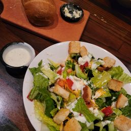 Salad and bread Salad and bread