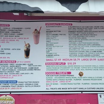 The Pink Cow - The board - a full menu of awesome - Ice Cream & Frozen Yogurt Near Me - Alden, New York The Pink Cow - The board - a full menu of awesome - Ice Cream & Frozen Yogurt Near Me - Alden, New York