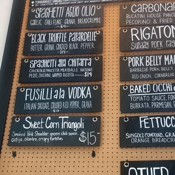 Grassa - Menu - Italian Near Me - Portland, Oregon
