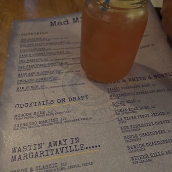 Mad Minnow Bar & Kitchen - Drink menu! My Maryanne and Ginger drink... DELICIOUS - Cocktail Bars Near Me - Harwich Port, Massachusetts Mad Minnow Bar & Kitchen - Drink menu! My Maryanne and Ginger drink... DELICIOUS - Cocktail Bars Near Me - Harwich Port, Massachusetts