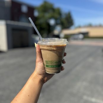 Bloom Bagels - Iced Black Sesame Latte - Bagels Near Me - Campbell, California
