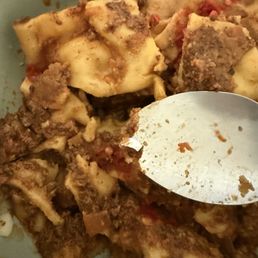 plastic in our lasagna :( plastic in our lasagna :(