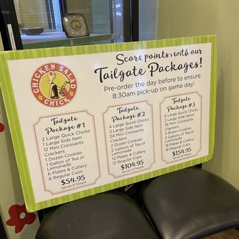 Chicken Salad Chick - Tailgate packages - Salad Near Me - Greensboro, North Carolina