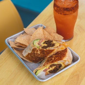 Green Cheek Beer Co. - Vegetarian breakfast burrito & a michi! - Breweries Near Me - Sunset Beach, California Green Cheek Beer Co. - Vegetarian breakfast burrito & a michi! - Breweries Near Me - Sunset Beach, California