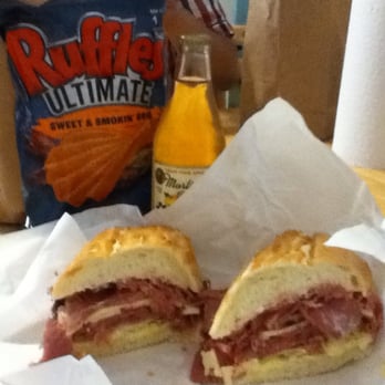 Bara's Deli - Pastrami sandwich with chips and drink! - Delis Near Me - San Leandro, California