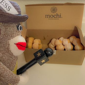Mochidot Donuts - Looks like someone helped themselves already! The ube was supposed to be mine!!! - Donuts Near Me - Phoenix, Arizona