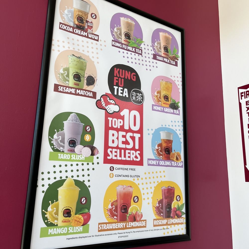 Kung Fu Tea - Lots to choose from - Bubble Tea Near Me - West Hartford, Connecticut Kung Fu Tea - Lots to choose from - Bubble Tea Near Me - West Hartford, Connecticut