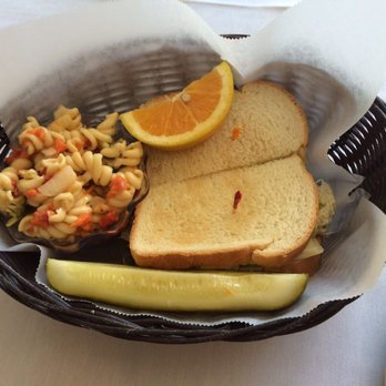 Side Street Restaurant - Chicken salad sandwich with pasta salad-PERFECT LUNCH! - Sandwiches Near Me - Raleigh, North Carolina