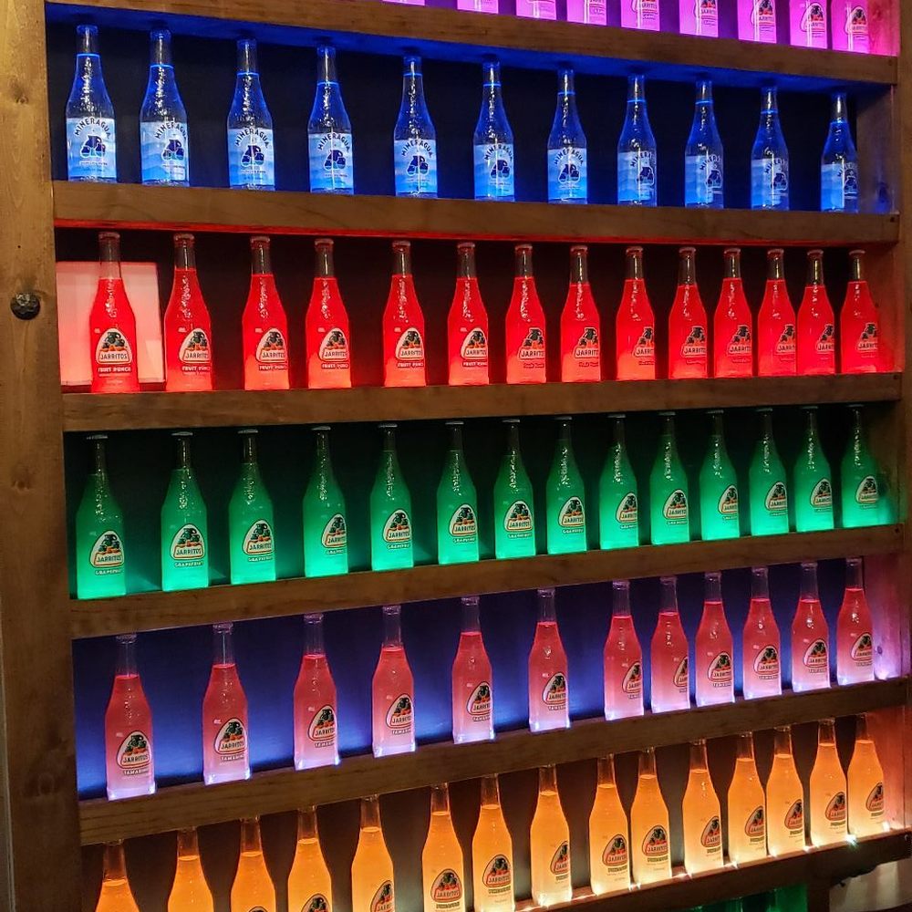 La Eskina Indy - Pretty Jarritos wall - Mexican Near Me - Indianapolis, Indiana La Eskina Indy - Pretty Jarritos wall - Mexican Near Me - Indianapolis, Indiana