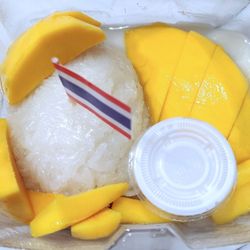 Komsan Thai Kitchen - Mango sticky rice, $8.99. Bogo on Tuesdays. It's not as good as my mom's, but not bad. Mango could be more ripe.