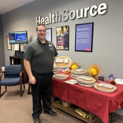 David Fandrich, DC - HealthSource Chiropractic of Champlin - We love our patients. Grateful to hand out pumpkins pies to everyone before Thanksgiving.
