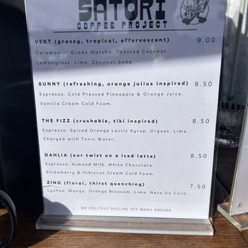 Satori Coffee Project - Their menu - Coffee & Tea Near Me - Los Angeles, California Satori Coffee Project - Their menu - Coffee & Tea Near Me - Los Angeles, California