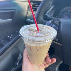 Give It a Shot - Carmel iced latte