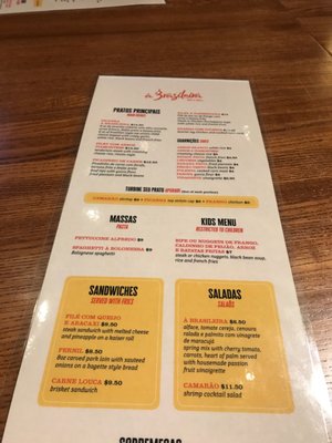 Menu photo 5 A Brasileira Bar & Grill Orlando, FL