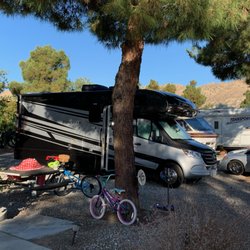 Little Pioneertown RV - great, large spot under a tree!!
