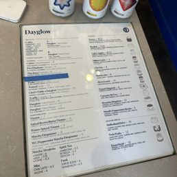 Menu as of February 2026