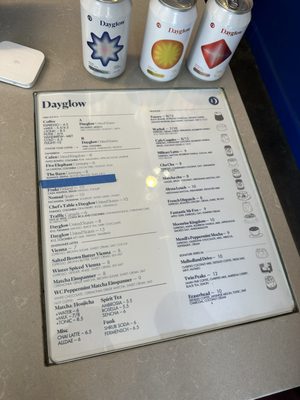 Menu photo 2 Dayglow West Hollywood, CA