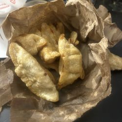 NoRa Asian Fresh - Take out Gyoza they just threw into a paper bag. So much grease it tore the bag. Disgusting and cheap!!